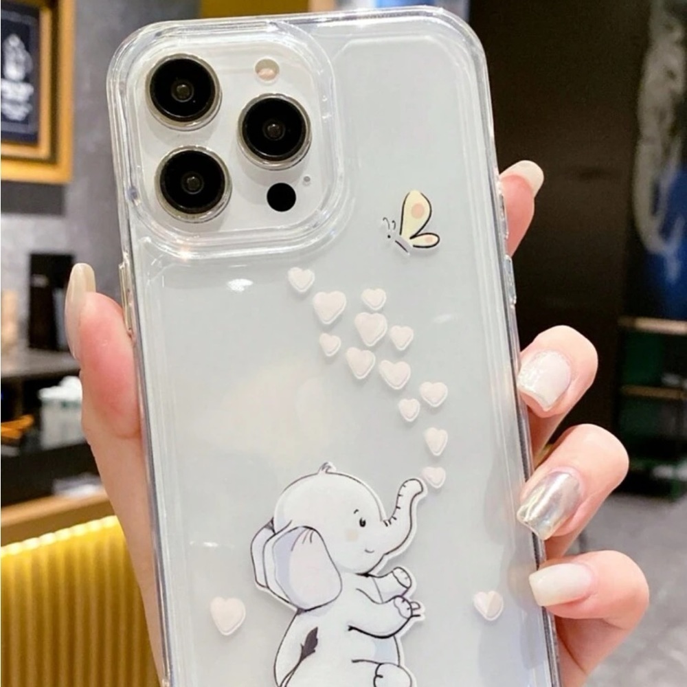 ⚠️Clearance iPhone 14/Pro/Pro Max Cartoon Elephant Phone Case - Picture 2 of 6